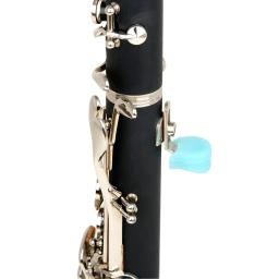 4 pçs/set tubo preto colorido redondo polegar almofada silicone macio bocal tampas para clarinete madeira acessórios de proteção musical - Image 5