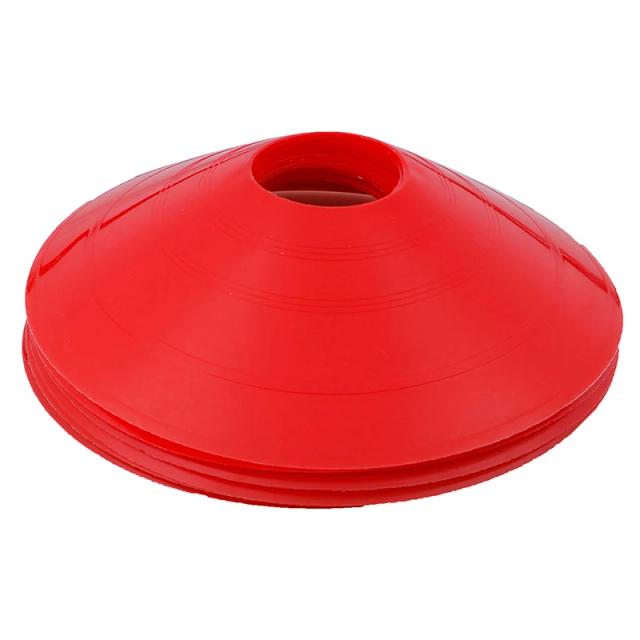 Cones de Discagem para Treinamento em Alta Velocidade - 10 Peças de Marcadores de Espaço para Futebol, Rugby e Esportes ao Ar Livre em PVC Novo