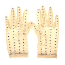 Luvas de Treinamento De Patinação No Gelo figura Patinação Luvas de casamento Requintados Mostrar Luvas Adulto Criança Brilhante Rhinestone Para A Competição - Image 2