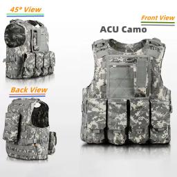 Equipamento militar tático para criança, Colete para porta-placas, Equipamentos de caça e Paintball, Airsoft Combat, Molle Assault ao ar livre, Coletes CS para crianças - Image 4