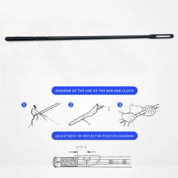 Flauta limpeza Rod com pano, instrumentos de sopro Acessórios, Musical Agradável Instrumento Suprimentos, 14 in - Image 2