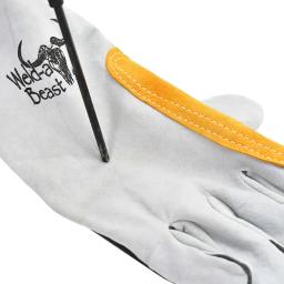 Luvas Longas De Pele De Ovelha Emendada, Equipamento De Proteção Individual, Luvas de Soldagem Anti-Escalda Anti-Escalda - Image 4