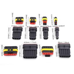 1-2-5 conjuntos kit 2 pinos 1/2/3/4/5/6 pinos way amp super selo à prova dwaterproof água conector de fio elétrico plug para carro conector à prova dwaterproof água - Image 4