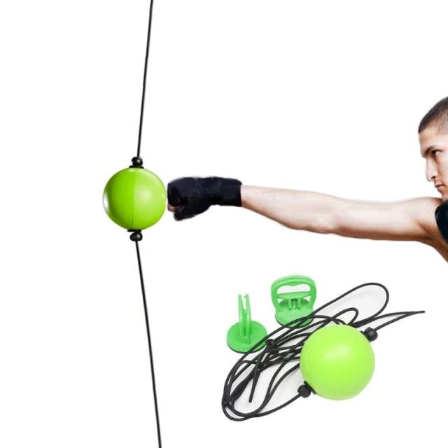Bola de Boxe com Ventosa, Suspensão Ajustável e Double End para Treino de Velocidade