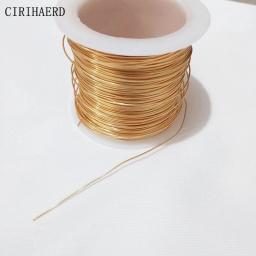Fio de Cobre para Fazer Jóias DIY, Materiais Frisados, Banhado a Ouro, Latão, Acessórios Suprimentos, 7 Tipos de Tamanho, Prata, 14K - Image 4
