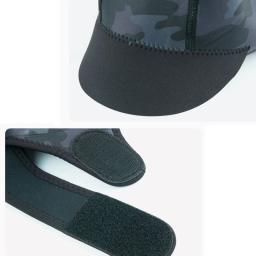 Chapéu de mergulho neoprene ajustável, 2mm, impermeável, proteção solar, uv, à prova de vento, para surf, surf, natação - Image 3