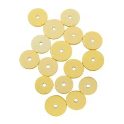 Flauta pad para chave, amarelo cortiça almofada, almofada de couro, peças de reposição instrumento musical, 16pcs - Image 4