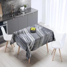 Toalha De Mesa De Padrão De Impressão De Mármore, Capa Retangular Para A Festa, Resistente A Manchas, Decoração De Casa - Image 3