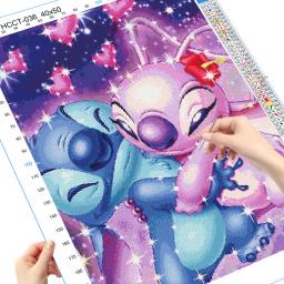 Disney Impresso Cross Stitch Kit, Desenhos Animados Bordados de Tecido, Lilo & Stitch Impresso Canvas, Handmade Hobby, Nova Chegada - Image 2