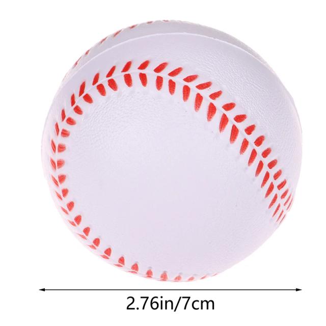 Bola de Treinamento Artesanal para Beisebol e Softball - Basquete Branco Infantil 7cm, Ideal para Crianças