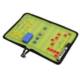 Two-Fold Folding Zipper magnético Football Tactics Board, treinador, mesa de areia, equipamento tático - Image 4