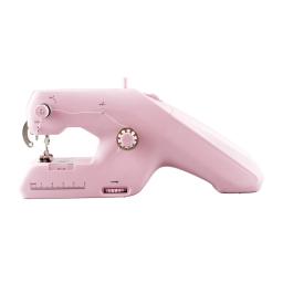 Máquina de costura elétrica portátil, Mini, Handheld, Dois fios, rosa, branco - Image 3