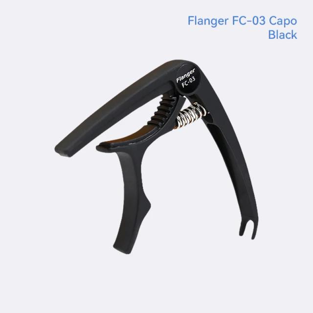 Capotraste Flanger FC-03 para Violão Elétrico e Acústico - Braçadeiras de Ajuste de Afinação e Acessórios para Músicos