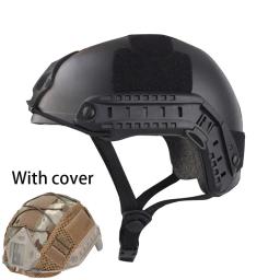 Exército Airsoft MH exterior capacete protetor rápido, Paintball Wargame capacete com óculos, leve - Image 1