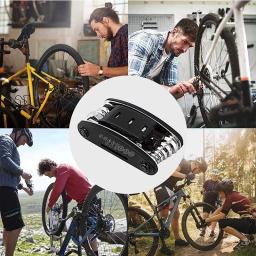 16 em 1 kit de ferramentas multiuso reparação bicicleta, multi-ferramenta, chave de fenda, alavancas do pneu, chave hex falou, ferramentas de reparo dobráveis - Image 6