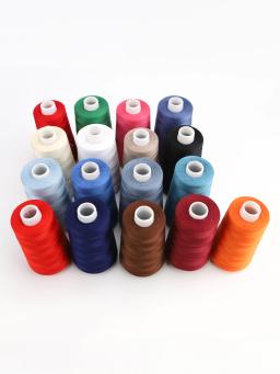 Linha Quilting de algodão para costura mecânica, máquina multiusos, 18 cores disponíveis, 40S, 3, 2500 metros, 40WT - Image 1
