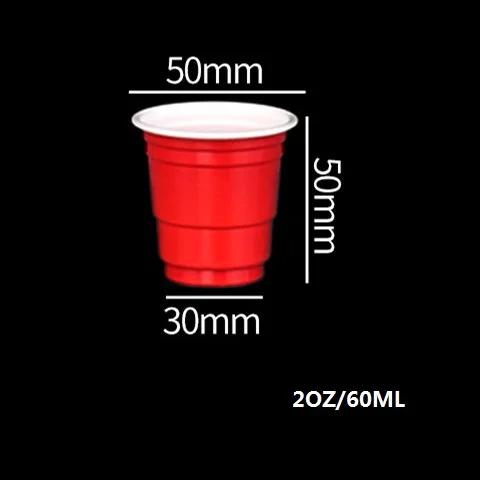 Copos de festa plásticos descartáveis, vermelho para bebidas, refrigerante, soco, churrasco, cola, água, 50pcs, 18oz, 50pcs - Image 1