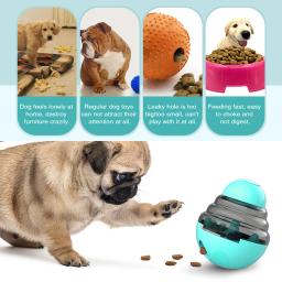Interativo Dog Toy Treat Dispenser, Inteligência Puppy Tumbler, Jogos Indoor, Aumenta o QI, Track Rolling, Chihuahua, Pet Supplies - Image 3