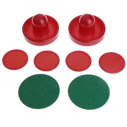 25uc 2 peças empurradores hóquei ar vermelho discos hóquei ar para mesas jogo grandes alças objetivo - Image 6