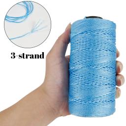 Poliéster Art Yarn Cord para DIY, corda Macrame, tricô Crochet, sacos, cesta, chapéu do verão, artesanato, corda de corda, 200m, 1.5mm - Image 3