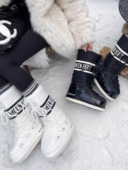 Botas de Neve de Inverno com Sola ssa, Cano Longo, Sapatos de Esqui Quentes Antiderrapantes, Botas de Neve Fenas 2025 ... - Image 1