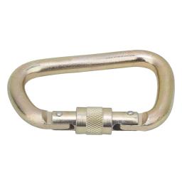 Em forma de D Aço Mosquetão Clip, Pendurado Buckle, Escalada ao ar livre, Acessório de Segurança, 40Cr, 45KN - Image 3