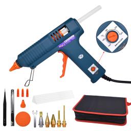 Pistola de cola quente 150w única, ajuste de temperatura para reparo de artesanato, uso diy, bastões de cola de 11mm, bico de cobre puro, pacotes opcionais - Image 1