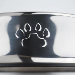 Tigela De Pegadas De Aço Inoxidável Para Animais De Estimação, Tigela De Gato, Antiderrapante, Resistente a Queda, Suprimentos Para Cães - Image 4
