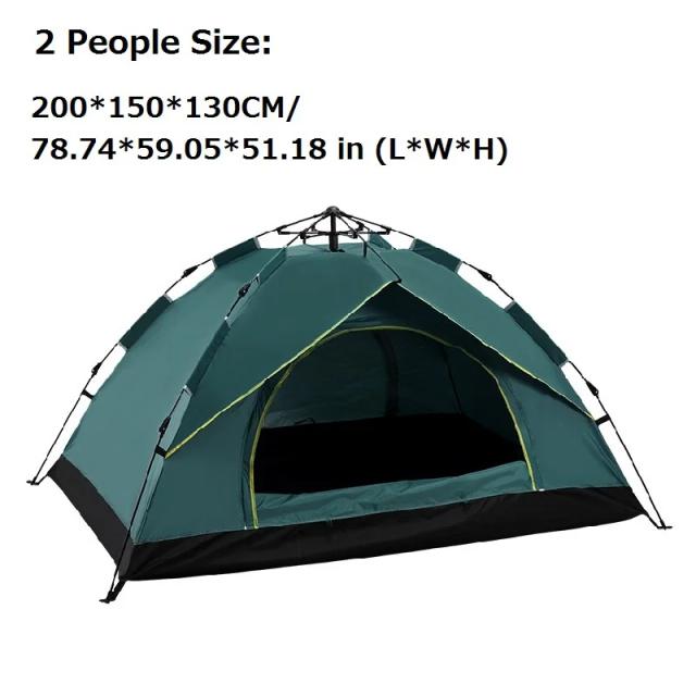 Tenda de Acampamento Automática para 1-4 Pessoas, à Prova de Chuva e Vento, Ideal para Praia, Viagens e Caminhadas