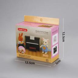 Mini Piano Musical Instrument Modelo Cena, DIY Ornamentos, Miniatura Play House Mão, Home Decor Figurines, 1:12 Dollhouse - Image 3