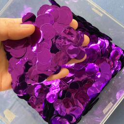 Confetti Metálico Redondo, Mesa Brilhante, Ponto De Confetis, Material De Artesanato, Casamento, Decoração De Balão De Aniversário, Ouro, Prata, Azul, Roxo, 50g - Image 1