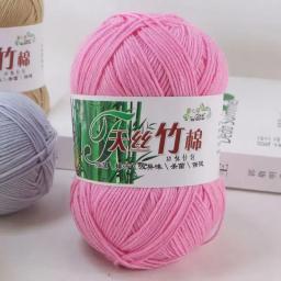 Fios para tricô, fio natural, fibra de bambu, quente e macio, T-shirt Threads, 2pcs - Image 4
