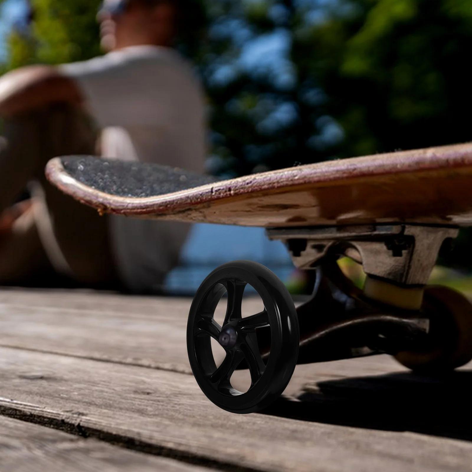 Rodas de scooter pu resistentes ao desgaste, 2 peças, rodas de substituição duráveis para kick scooter, skate, cadeira de rodas, roda de substituição - Image 1