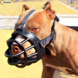 Cão de estimação de silicone macio focinho cesta respirável focinhos confortável para pequeno médio grande e x-grandes cães parar de morder barking mastigar - Image 1