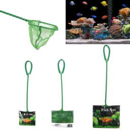 Rede de peixes portátil alça longa acessórios de aquário quadrado tanque de peixes tanque de pesca tanque de aquário de pesca - Image 1