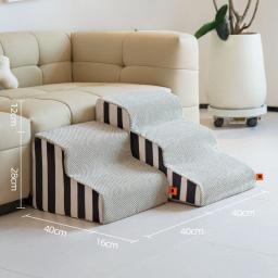 Destacável memória espuma cama escadas para cão e gato, rampa do sofá, anti-derrapante escada, Pet fornecimentos, 2 ou 3 passos - Image 3