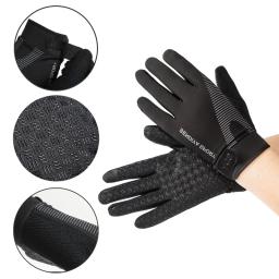 Luvas de ciclismo de dedo completo para homens, tela sensível ao toque, motocicleta, bicicleta, MTB, bicicleta, ginásio, treinamento, ao ar livre, mão de pesca - Image 4