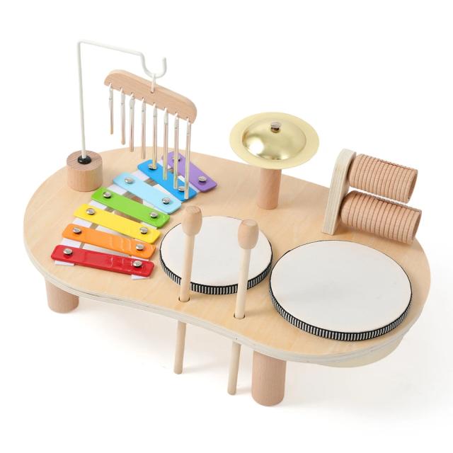 Brinquedo Montessori Madeira Foguete 5 em 1 Cognitivo Educacional