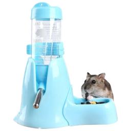Alimentador Automático de Água para Pequenos Animais, Tigelas de Garrafa, Prato com Recipiente de Alimento, Distribuidor Automático, Brinquedos de Hamster, Rato, Cobaia - Image 1
