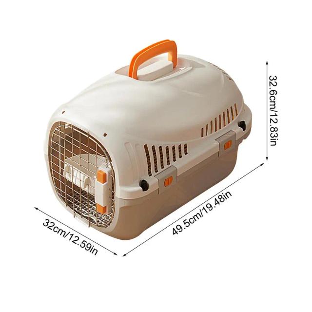 Transporte de Animais: Caixa de Transporte Dobrável para Gatos e Cães, Ideal para Viagens de Carro