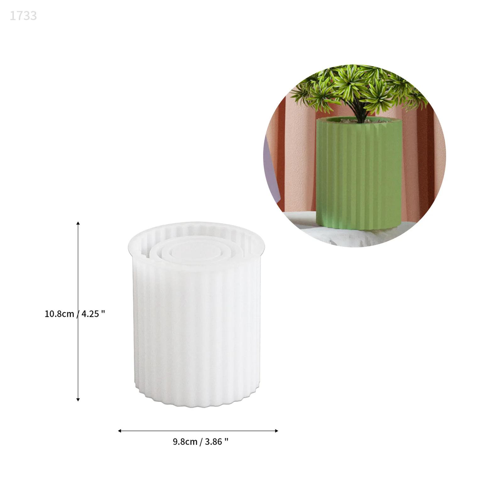 Molde De Silicone De Resina Circular Grande, Artesanato De Estilo Nórdico, Gesso De Cimento Concreto, Vaso Doméstico, Molde De Silicone DIY - Image 1
