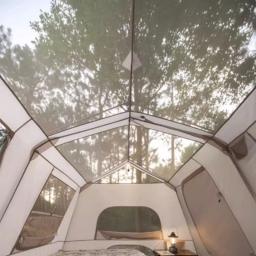 Impermeável Dupla Camada Barracas De Acampamento, Abrigos De Barraca De Praia Automáticos, UV Portátil Ao Ar Livre Glamping Tendas Turísticas, Natureza Caminhada - Image 3