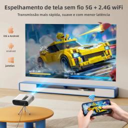 Topro projetor portátil 1080p suporte fhd 16000lm auto keystone wifi bluetooth inteligente home theater ao ar livre mini projetor - Image 4