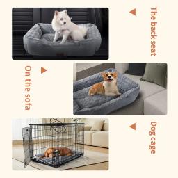 Ortopédica calmante para baixo Dog Bed, Deep Sleeping sofá-cama, espessado preenchido, retângulo, cães grandes, médios e pequenos - Image 6