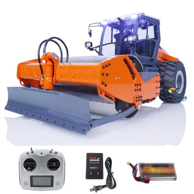 Lesu 1/14 metal rc rolo de estrada hidráulico Aoue-H13i montado modelo de caminhão de construção de controle remoto brinquedo ao ar livre hzh1563