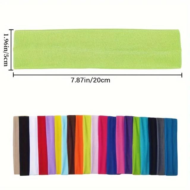 Headbands Elásticas Esportivas Femininas 10 Unidades