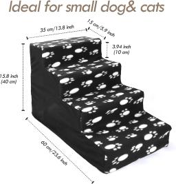 Gatos e cães subir escadas, cães ir para a cama, escadas plásticas convenientes, animais de estimação brincar com escadas, suprimentos para animais de estimação - Image 4