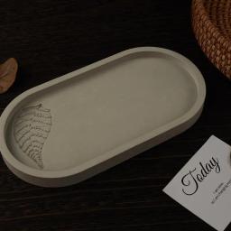 Oval Bandeja De Armazenamento De Silicone Molde, DIY Flower Pot Base, Fabricação De Artesanato, Gesso Resina Epóxi, Coaster Dish, Moldes De Fundição, Decoração De Casa - Image 5