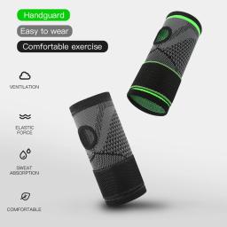 Suporte de pulso de malha elástica Bandagem ajustável Mão Sport Wristband Gym Hand Guard Envoltório do túnel do carpo 1pc - Image 3