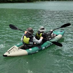 AQUA MARINA-Barco De Pesca Inflável, Sport Kayak Modelo, Calibre canoa PVC, Piso Laminado, Assento de jangada, Drop Stitch - Image 1